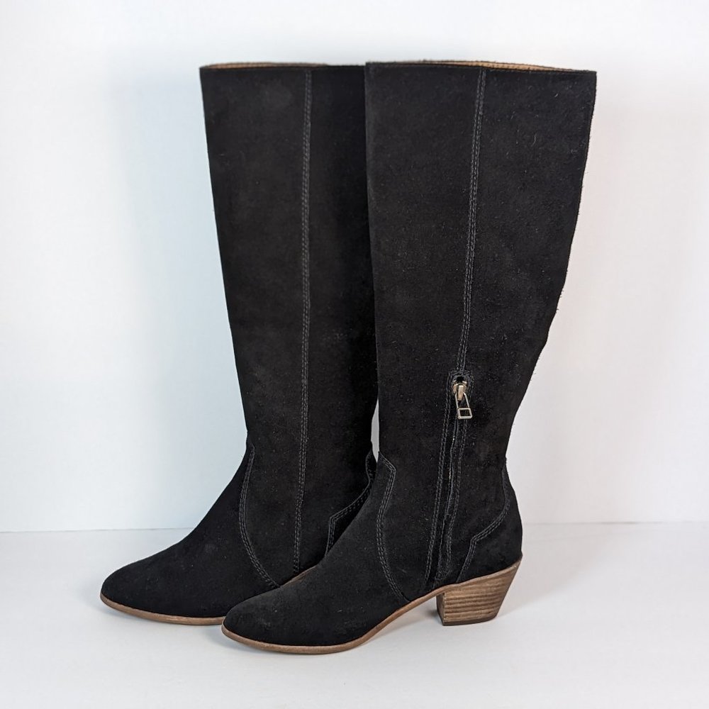 MADEWELL  Greta Tall Western Boots - True Black